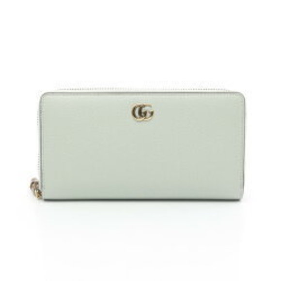 Gucci Bamboo Long Wallet Leather Blue - Picture 1 of 5